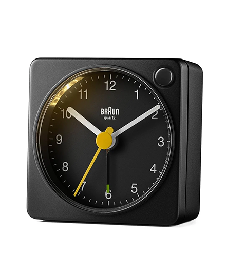Braun BC02X Analogue Travel Alarm Clock