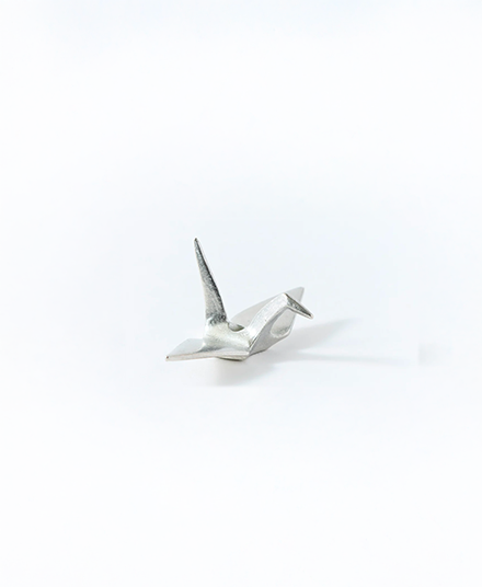 Tin Crane Incense Holder