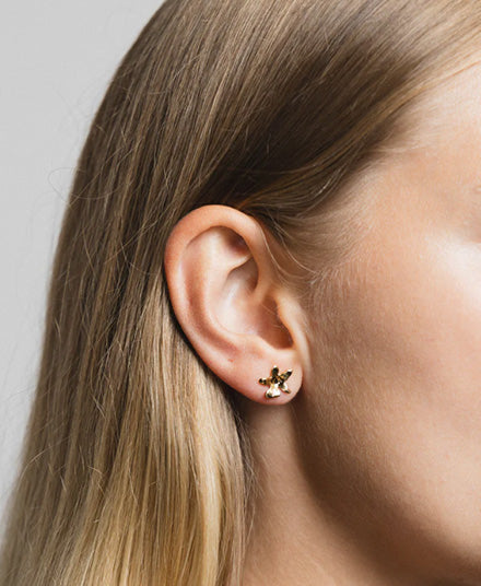Flower Charm Studs