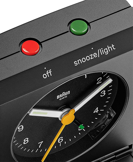 Braun BC05 Analogue Travel Alarm Clock