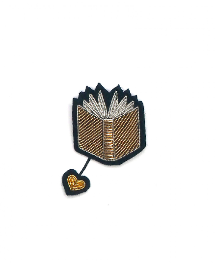 Hand Embroidered Brooch, Large