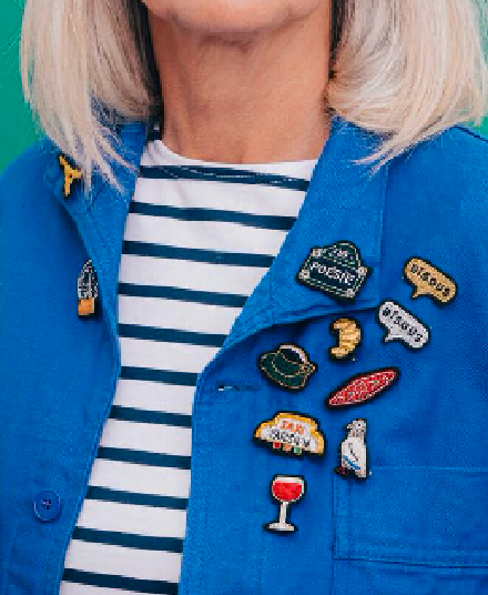 Hand Embroidered Brooch