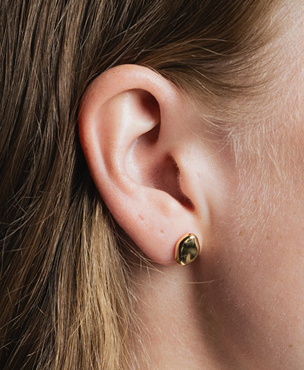 Bean Stud Earrings