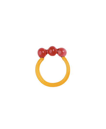 Three Sphere Ring, Assorted Colours