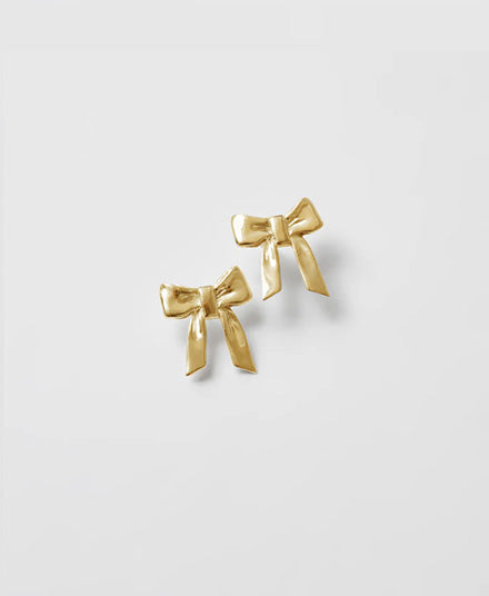 Small Ruby 'Bow' Studs