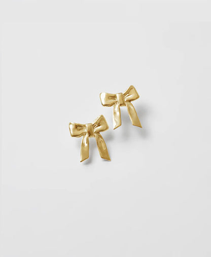 Small Ruby 'Bow' Studs
