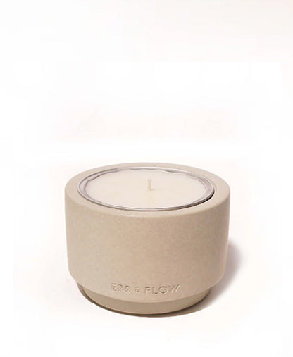 Refillable Concrete Candle, Amber Smoke