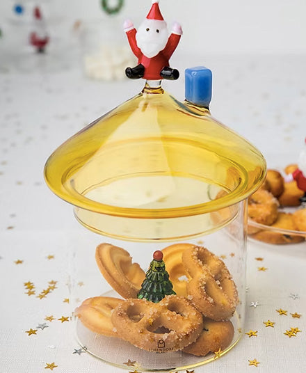 Jumping Santa Cookie Jar