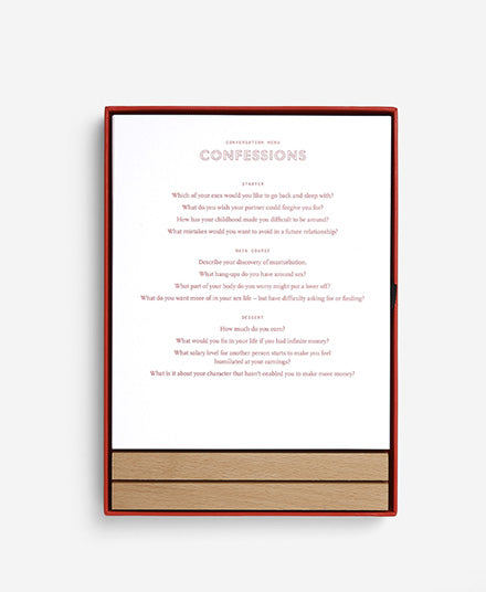 Conversation Menus Card Set