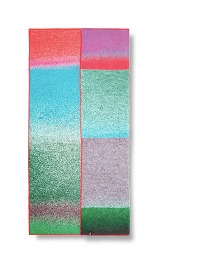 'Colour Rebel Petrol' Wool Blanket