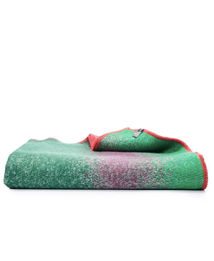 'Colour Rebel Petrol' Wool Blanket