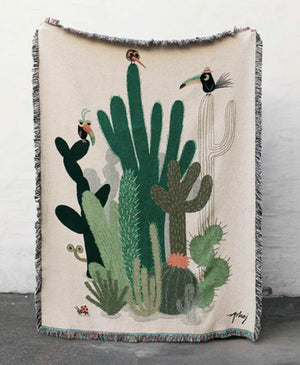 'Cactus' Throw Blanket