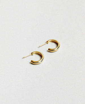 Abbie Hoops Large, Gold