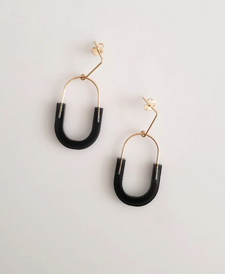 Small Harmonious Earrings, Smoke